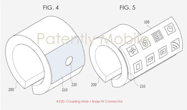 三星可穿戴式設備新專利：可折疊曲面屏智能手環(huán)